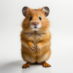 Cute Golden Hamster Standing