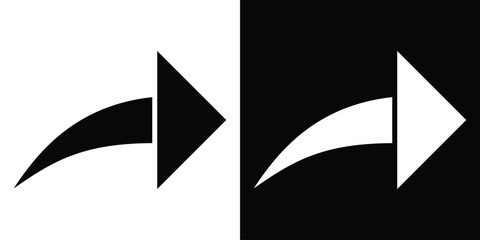 Forward icon illustration. icon templates pack.