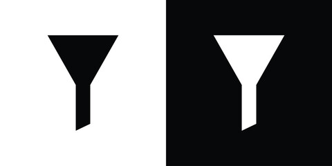 Funnel icon illustration. icon templates pack.