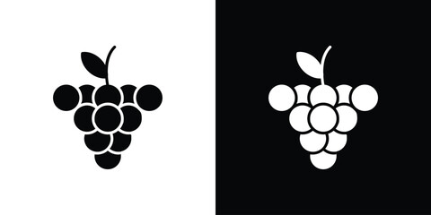 Grape icon illustration. icon templates pack.