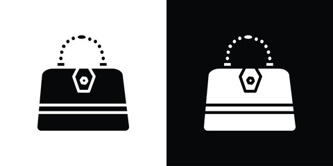 Handbag icon illustration. icon templates pack.