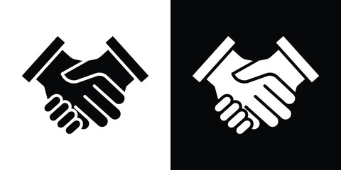 Handshake icon illustration. icon templates pack.
