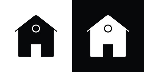 Home icon illustration. icon templates pack.