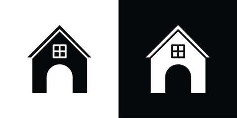 Home icon illustration. icon templates pack.