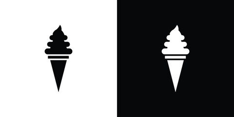 Ice cream icon illustration. icon templates pack.
