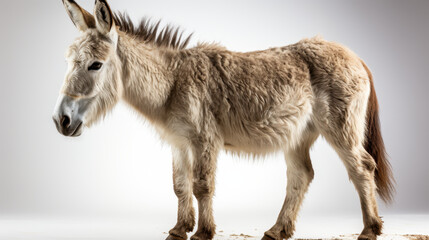 Side Profile of a Donkey, Highly Detailed Fur and Features