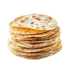 tortillas isolated on a white background, png, transparent