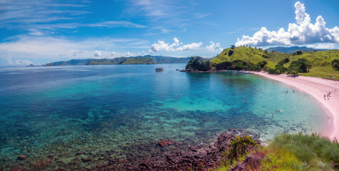 Obraz premium Stunning Pink Beach, Komodo Island, Indonesia