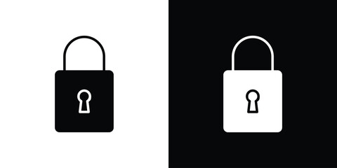 Lock icon illustration. icon templates pack.