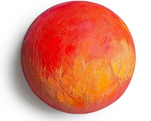 Obraz premium A close-up shot from overhead highlights a single bread roll, which is round, golden brown, and has a slightly speckled surface, all set against a backdrop of stark white and appearing soft