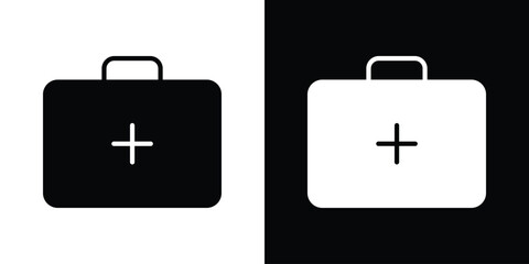 Medical kit icon illustration. icon templates pack.