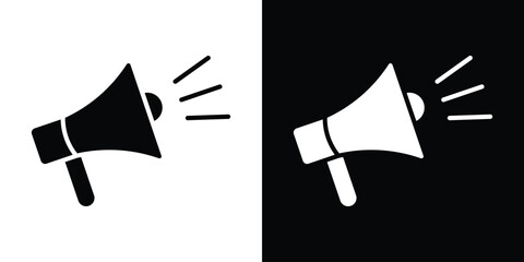 Megaphone icon illustration. icon templates pack.