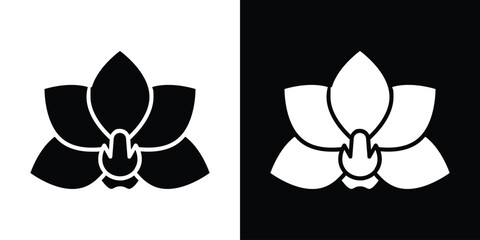 Moth orchid icon illustration. icon templates pack.