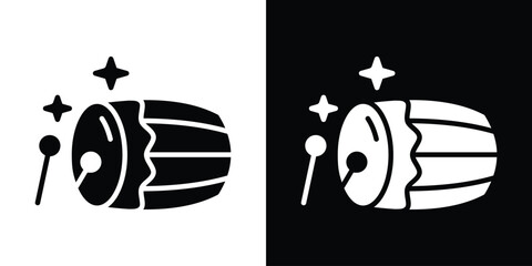 Muslim drum icon illustration. icon templates pack.