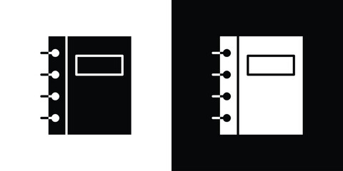 Notebook icon illustration. icon templates pack.