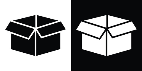 Open box icon illustration. icon templates pack.