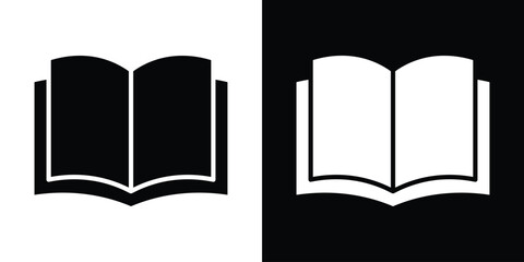 open book icon illustration. icon templates pack.