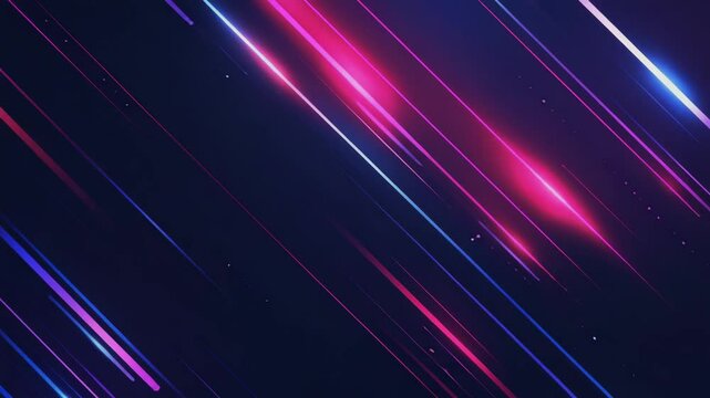 A dark blue background with some neon glow lines, tech style, clean, Generative AI Videos. 