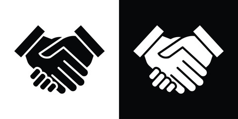 Partnership icon illustration. icon templates pack.