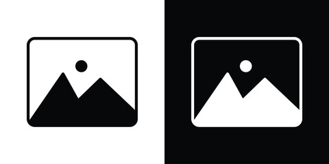 Picture icon illustration. icon templates pack.