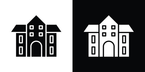 Real estate icon illustration. icon templates pack.