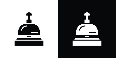 Reception bell icon illustration. icon templates pack.