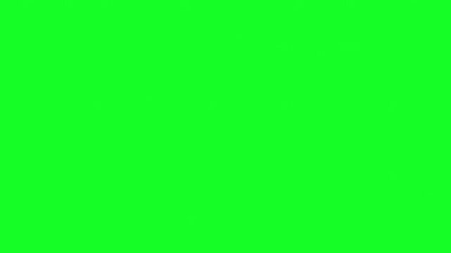 Glitch effect on green screen