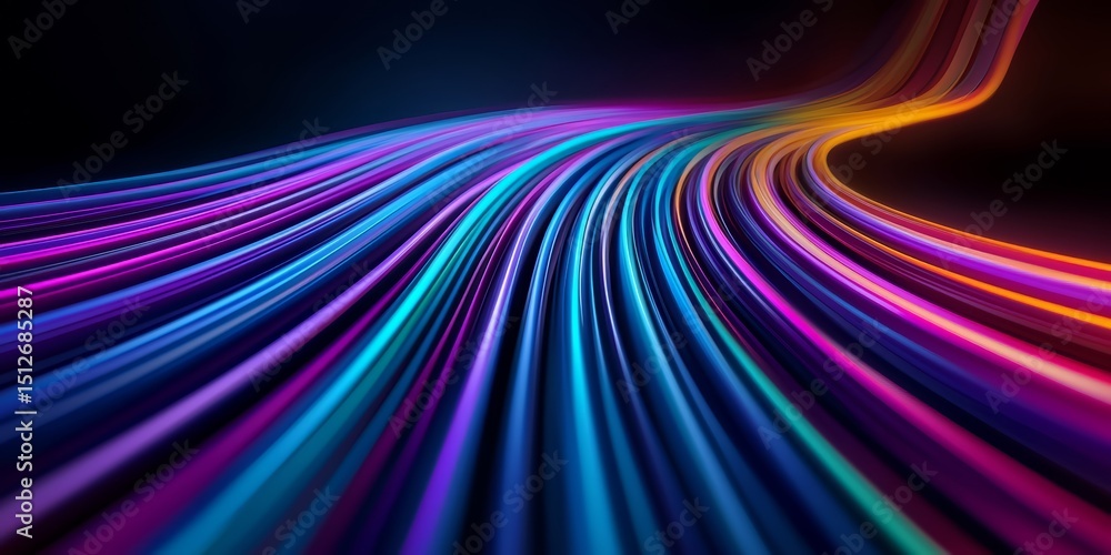 Leinwandbilder colorful line of pixels that are arranged in a way that creates a sense of motion. the colors are br
