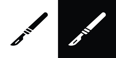 Scalpel icon illustration. icon templates pack.