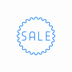 sale discount stamp icon sign vector