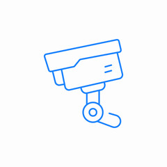 security camera monitoring icon sign vector