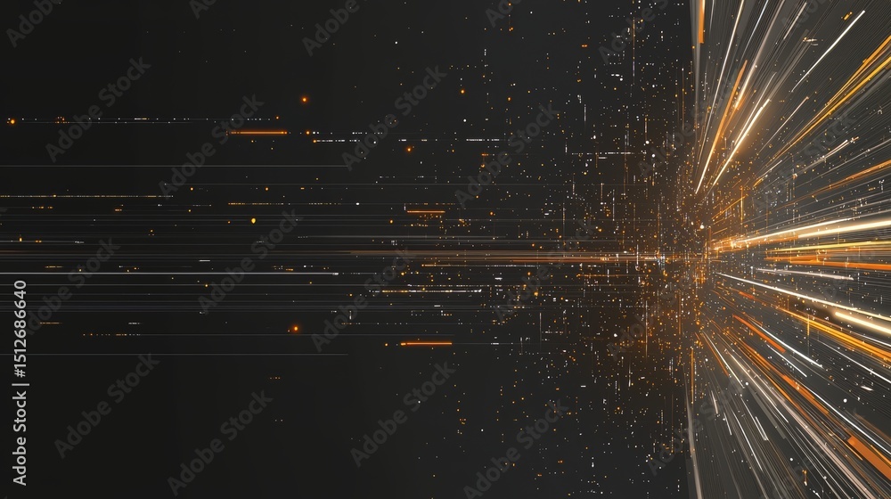 Aufkleber black and orange background with a bright yellow line that is almost as long as the background. the 