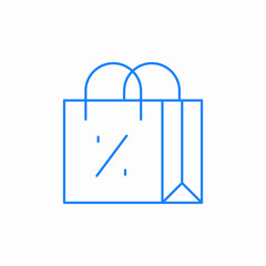shopping bag icon icon sign vector