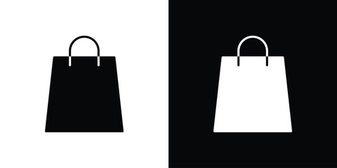 Shopping bag icon illustration. icon templates pack.