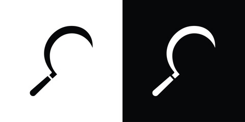 Sickle icon illustration. icon templates pack.
