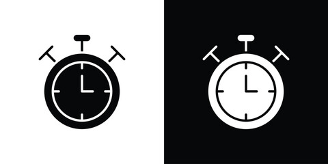 Stopwatch icon illustration. icon templates pack.