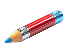 Unique giant pencil for creative writing and drawing projects, cut out transparent