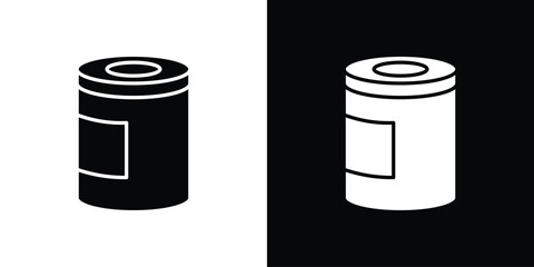 Tin can icon illustration. icon templates pack.
