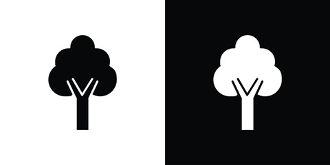 Tree icon illustration. icon templates pack.