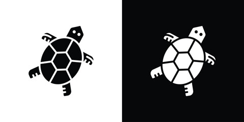 Turtle icon illustration. icon templates pack.