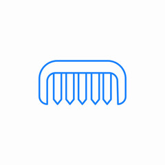 brush comb hair icon sign vector