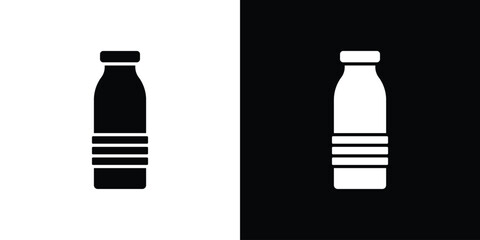 Water bottle icon illustration. icon templates pack.