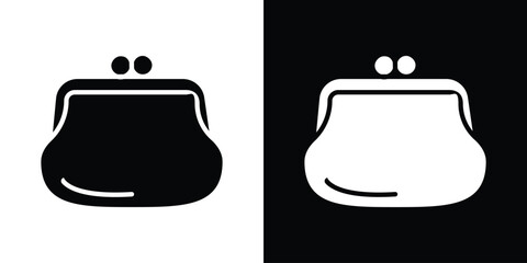 Woman purse icon illustration. icon templates pack.