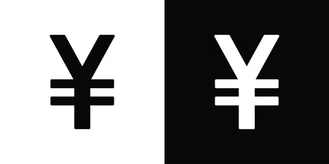 Obraz premium Yen icon illustration. icon templates pack.