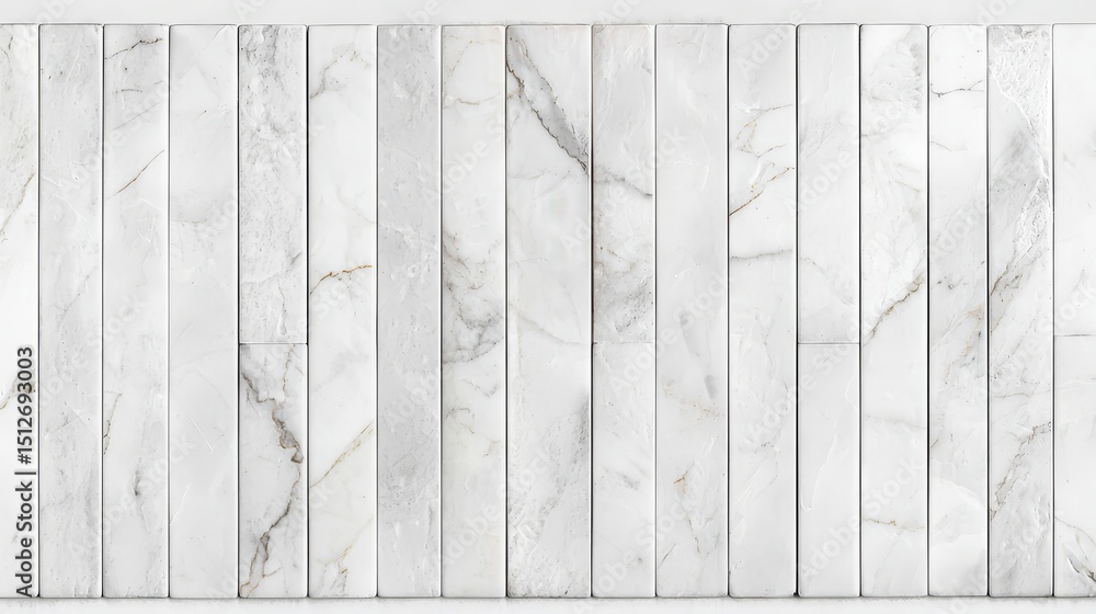 Poster white wall with a row of white tiles. the tiles are arranged in a straight line, with some of them s