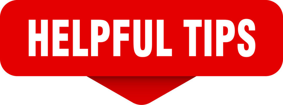 helpful tips sticker. helpful tips sign on transparent background