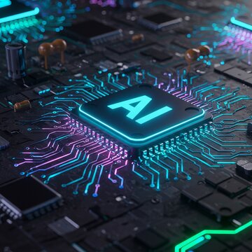 Eleve Sua Marca com Arte de IA de &Uacute;ltima Gera&ccedil;&atilde;o: Circuitos Neon para Impacto Visual Imediato