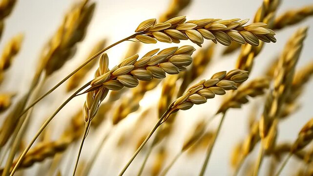 Golden Wheat Field Swaying Gently, Rural Landscape and Harvest Season