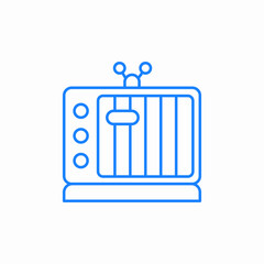 television screen bars icon sign vector