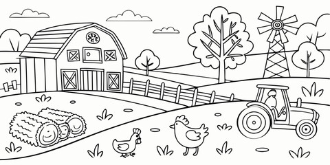 Create A Detailed Black And White Line Art Illustr 2